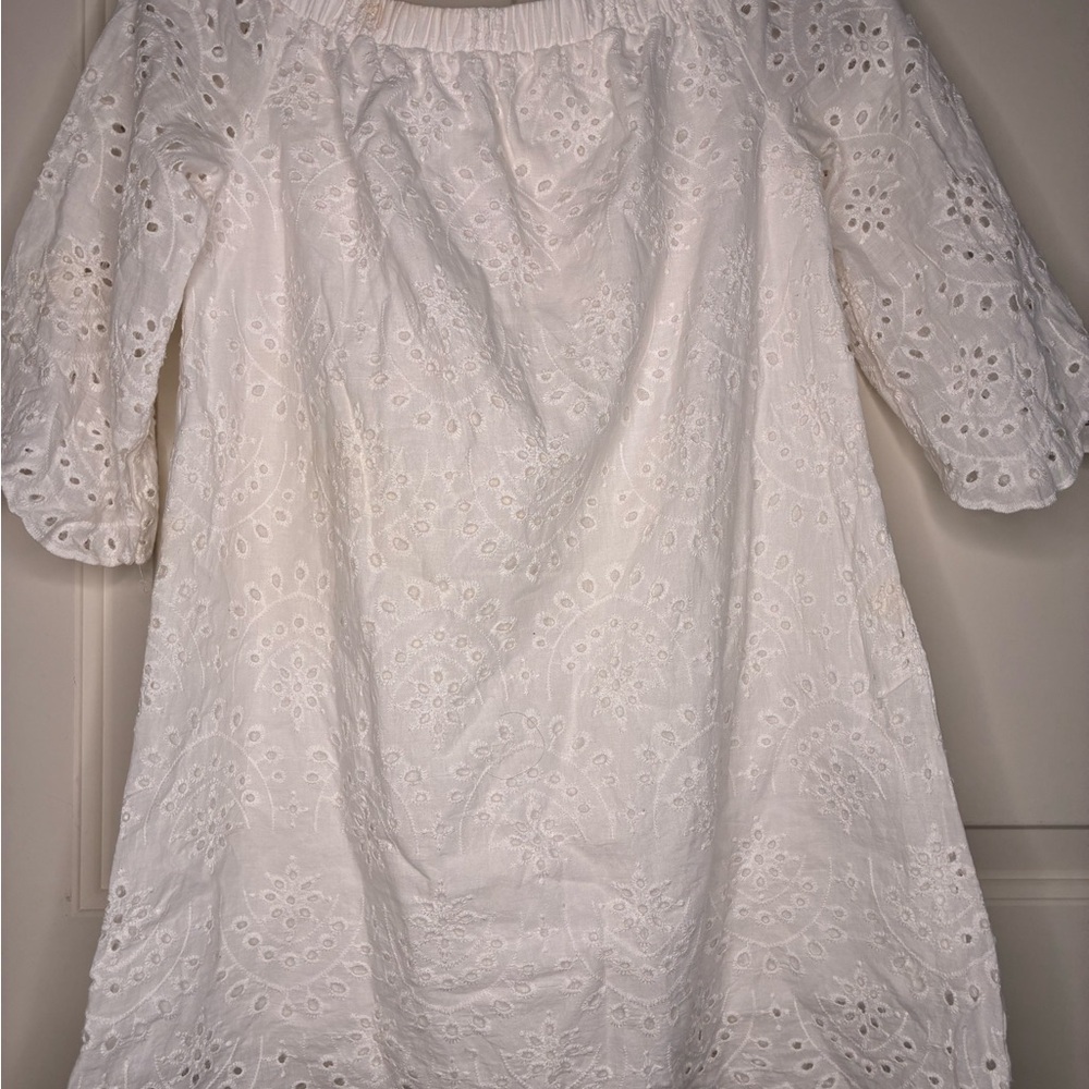 Charlotte Russe Cream Eyelet Top